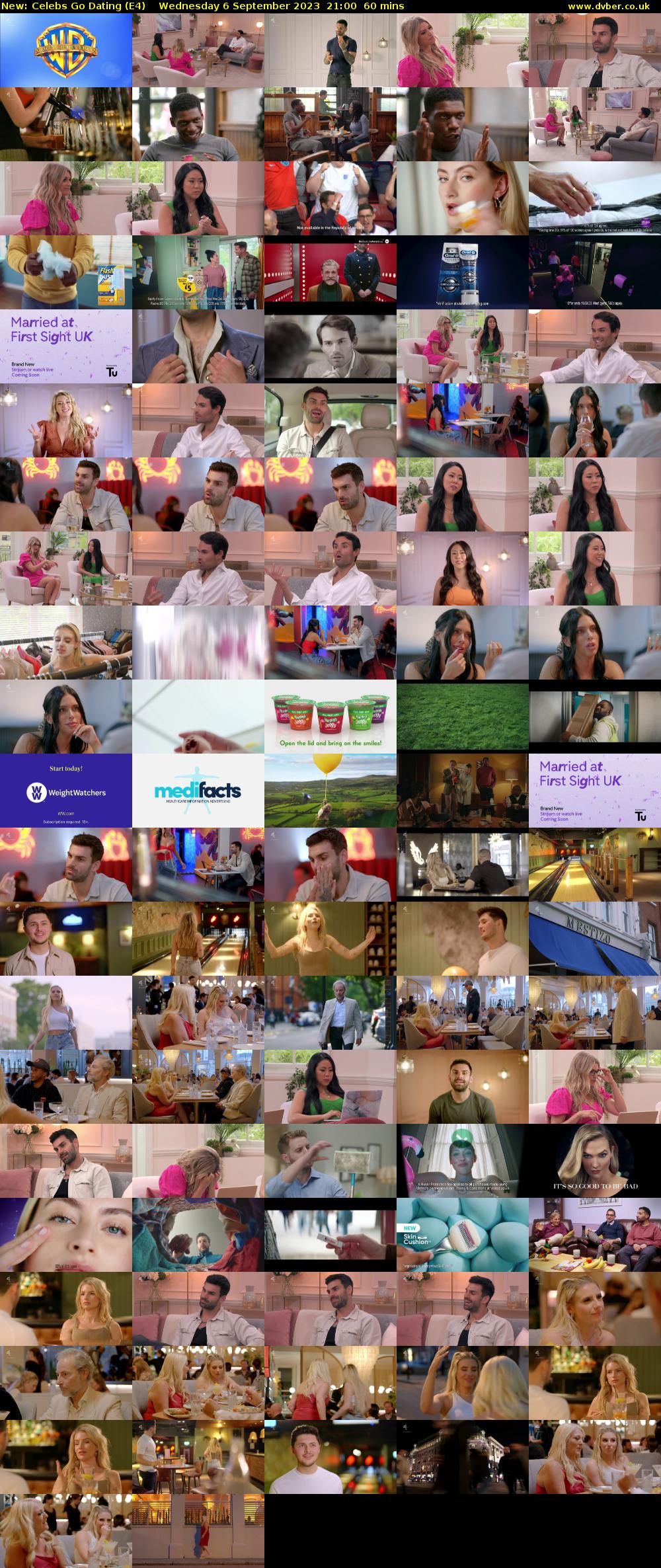 Celebs Go Dating (E4) Wednesday 6 September 2023 21:00 - 22:00