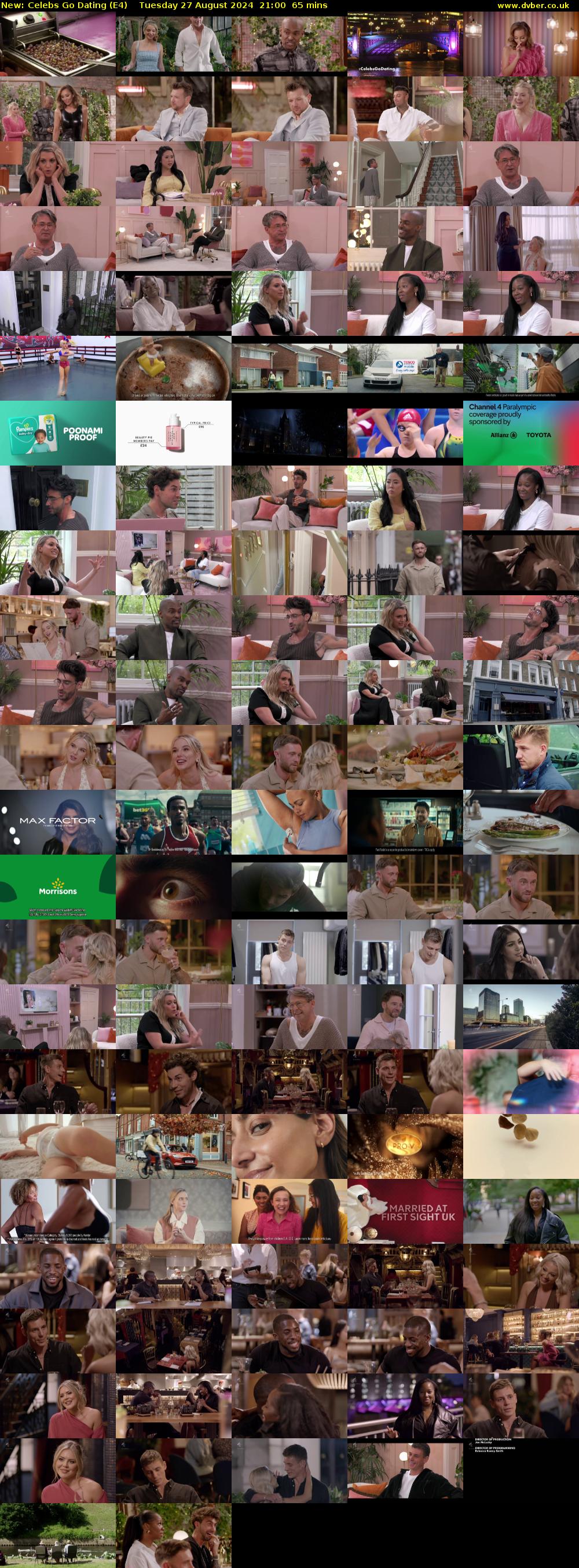 Celebs Go Dating (E4) Tuesday 27 August 2024 21:00 - 22:05