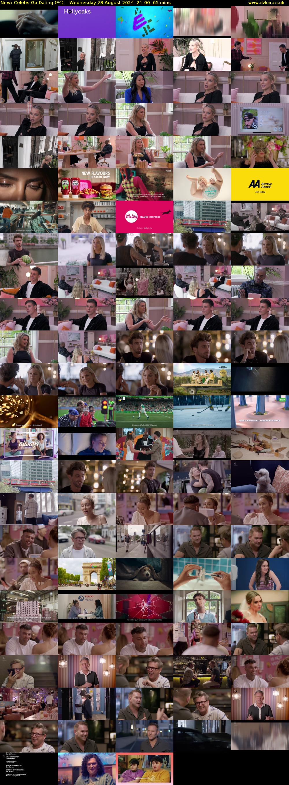 Celebs Go Dating (E4) Wednesday 28 August 2024 21:00 - 22:05