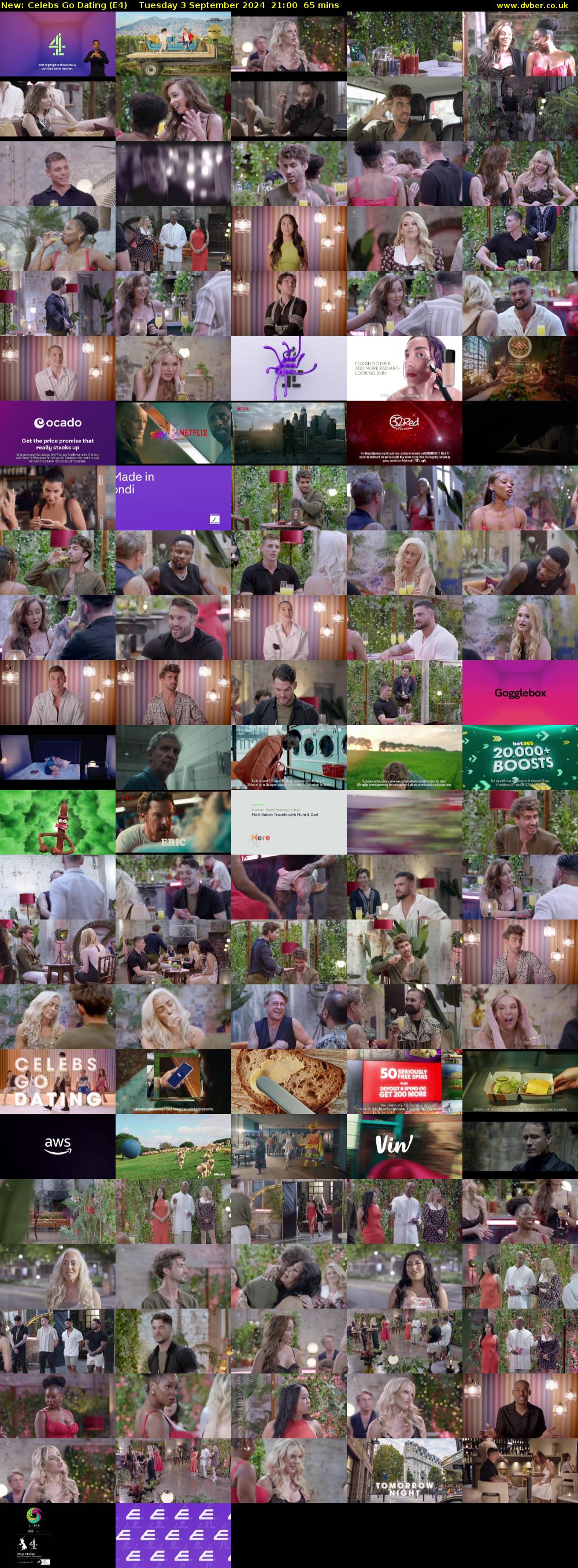 Celebs Go Dating (E4) Tuesday 3 September 2024 21:00 - 22:05