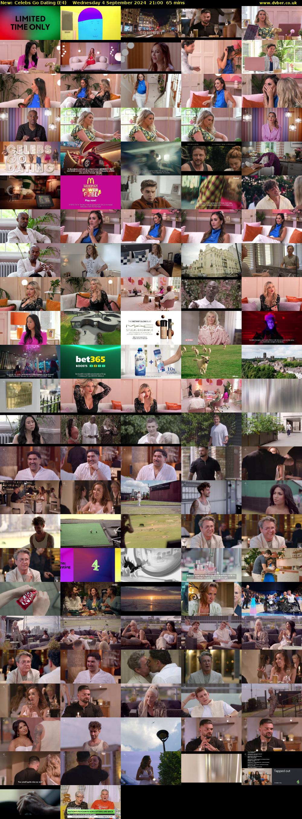 Celebs Go Dating (E4) Wednesday 4 September 2024 21:00 - 22:05