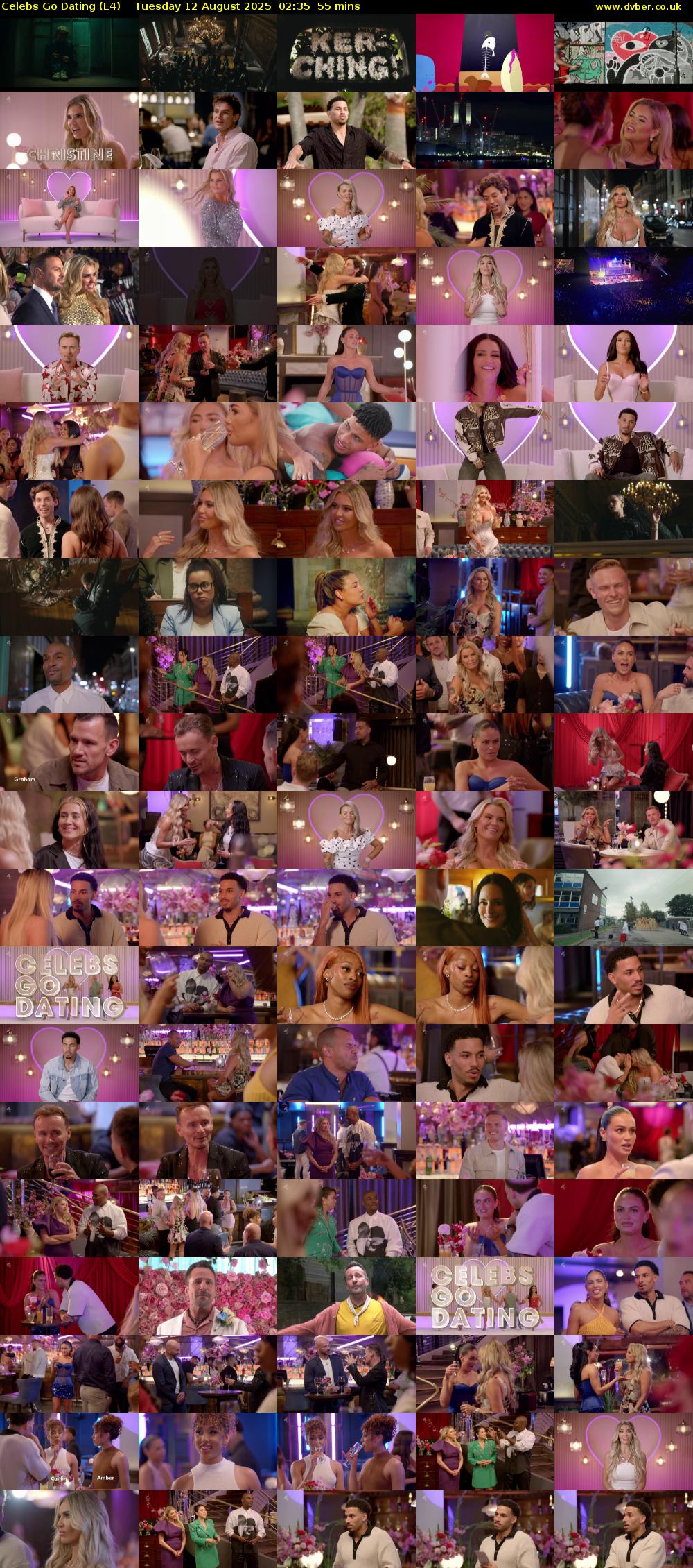 Celebs Go Dating (E4) Tuesday 12 August 2025 02:35 - 03:30