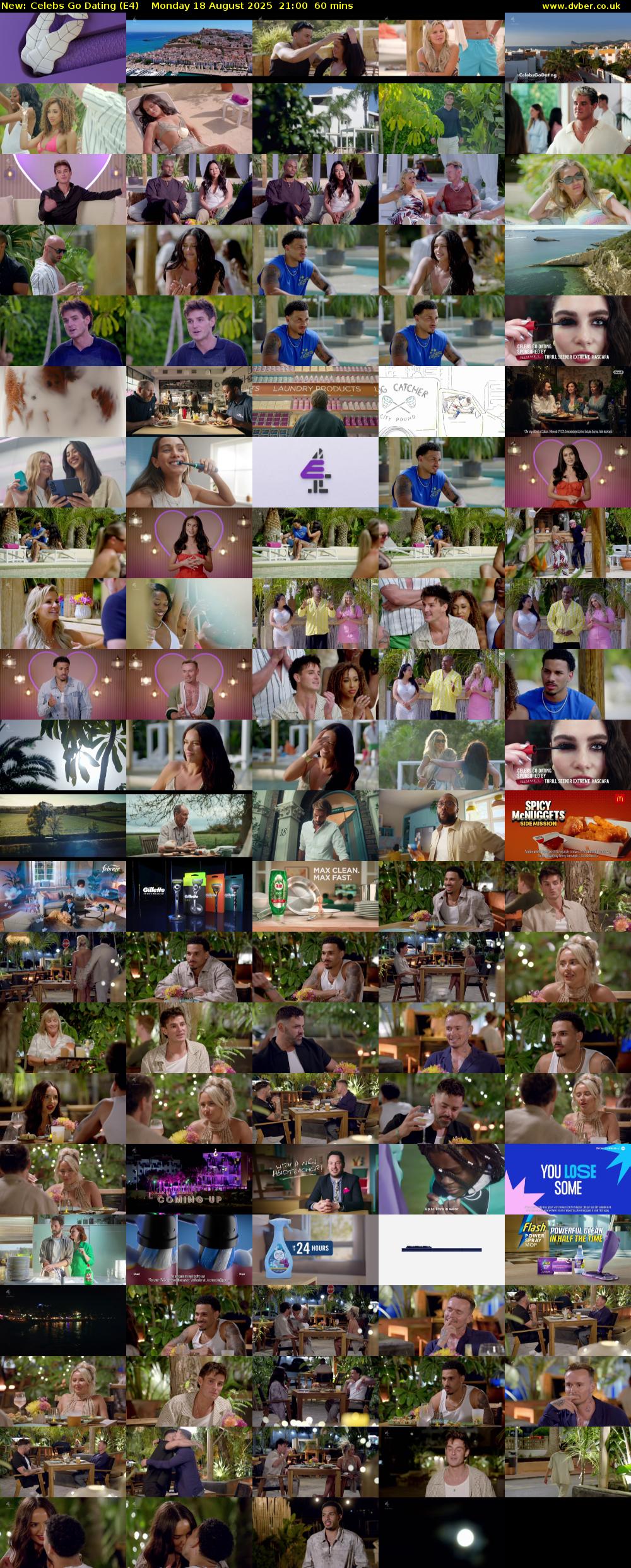 Celebs Go Dating (E4) Monday 18 August 2025 21:00 - 22:00