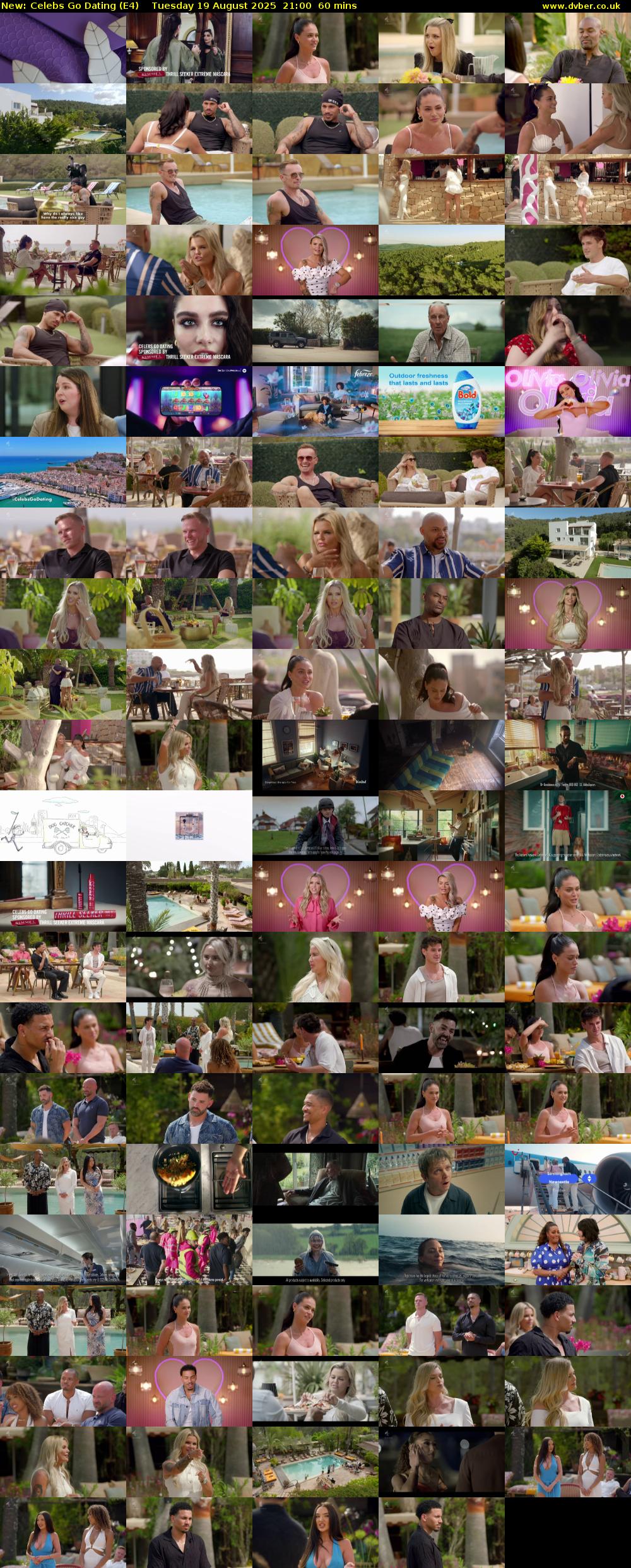 Celebs Go Dating (E4) Tuesday 19 August 2025 21:00 - 22:00