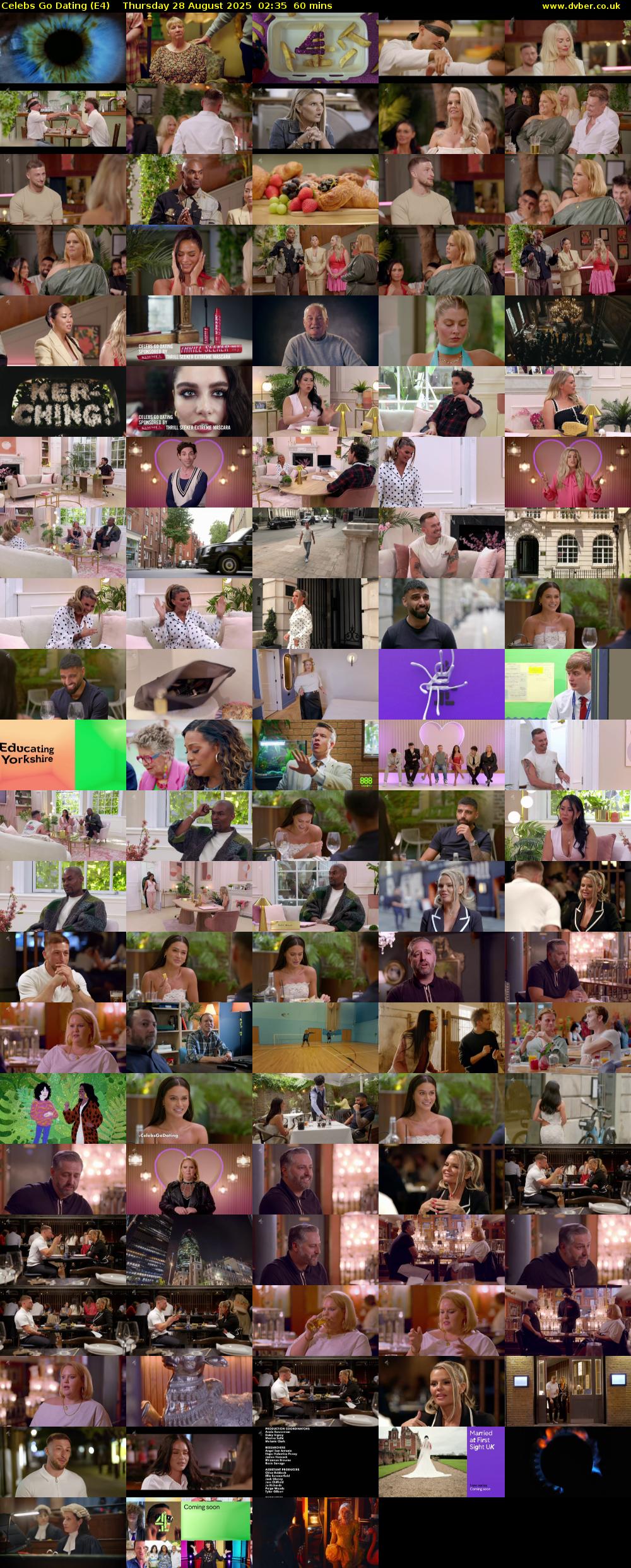 Celebs Go Dating (E4) Thursday 28 August 2025 02:35 - 03:35