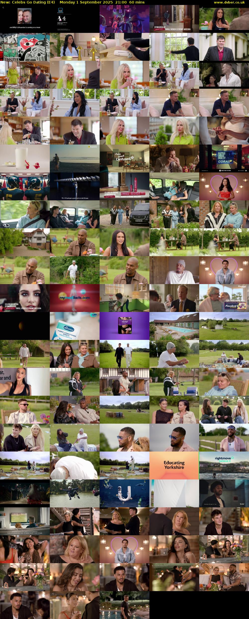 Celebs Go Dating (E4) Monday 1 September 2025 21:00 - 22:00