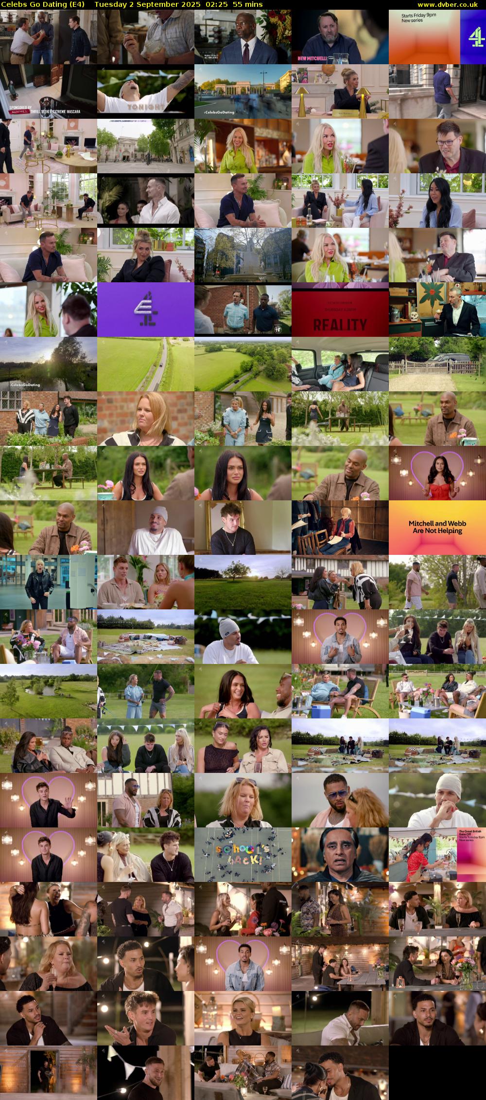 Celebs Go Dating (E4) Tuesday 2 September 2025 02:25 - 03:20