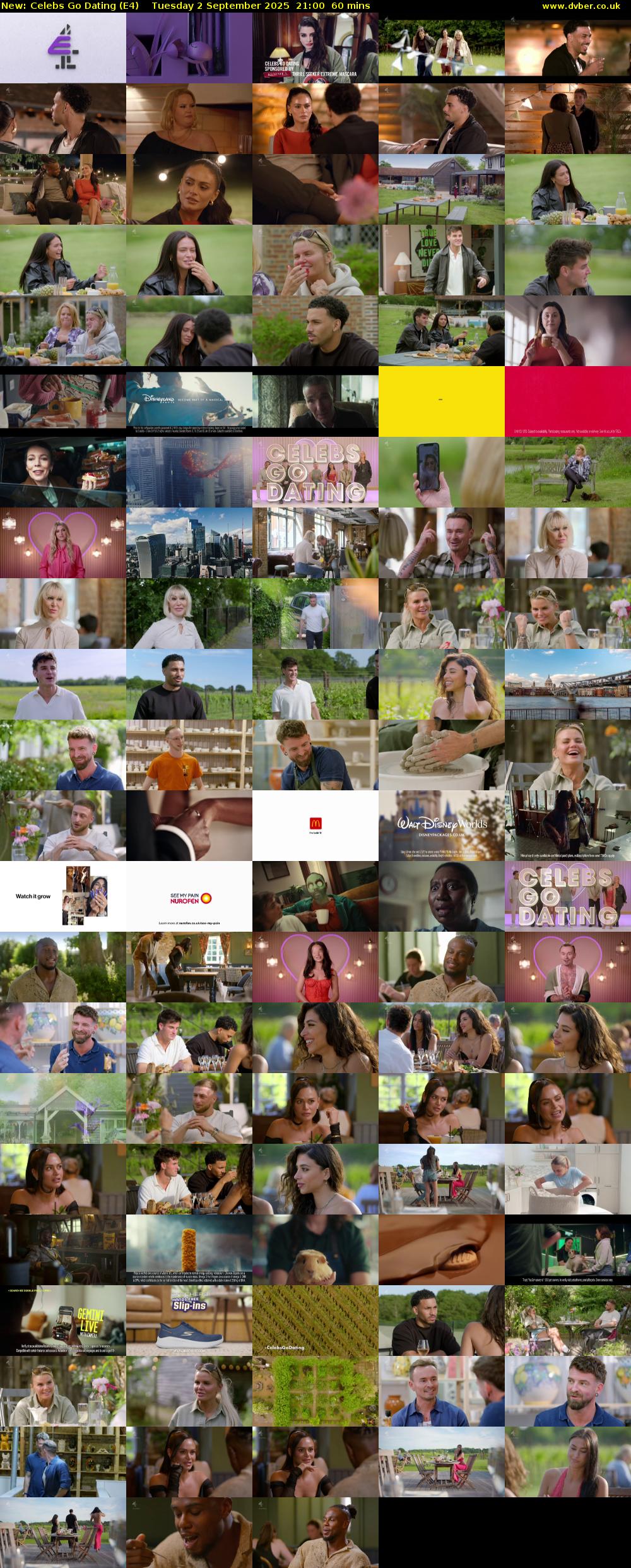 Celebs Go Dating (E4) Tuesday 2 September 2025 21:00 - 22:00