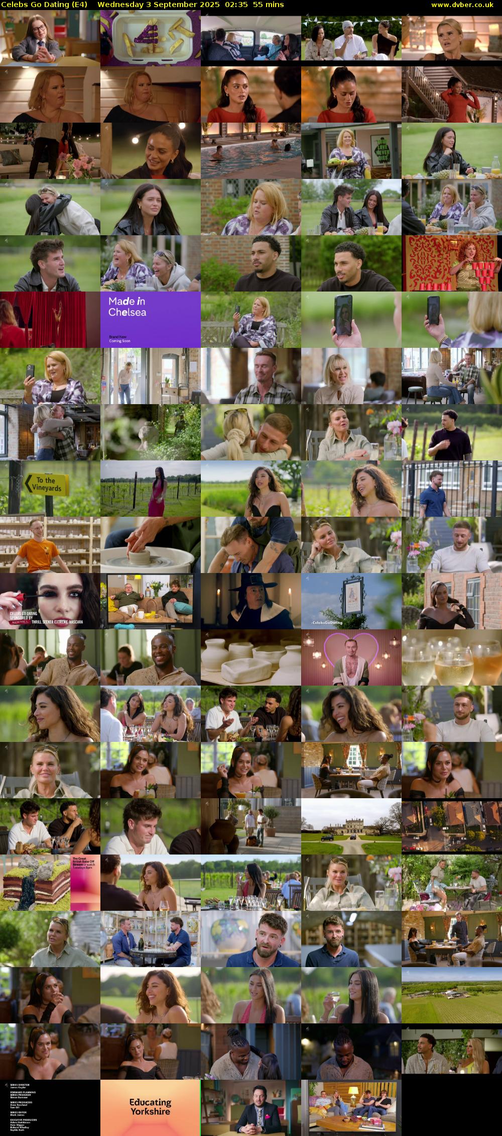 Celebs Go Dating (E4) Wednesday 3 September 2025 02:35 - 03:30