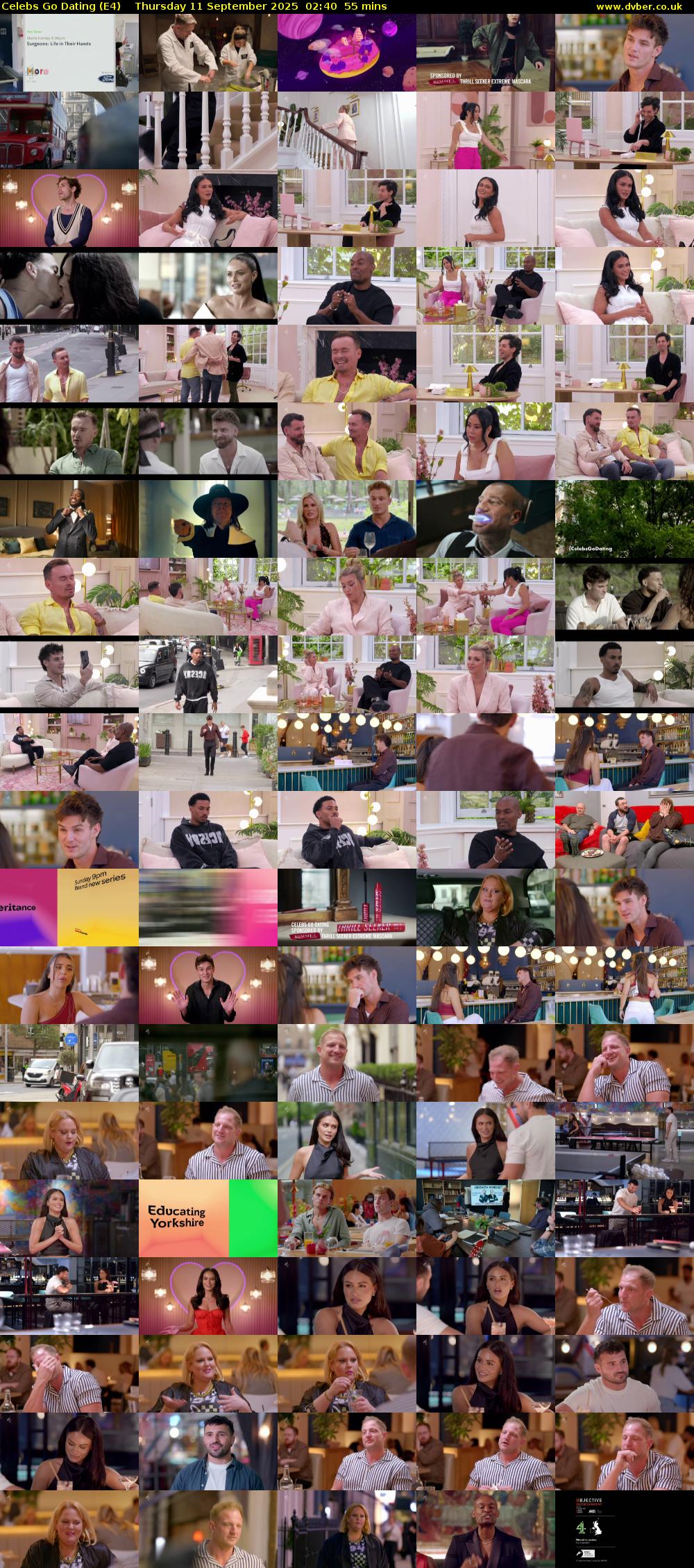 Celebs Go Dating (E4) Thursday 11 September 2025 02:40 - 03:35