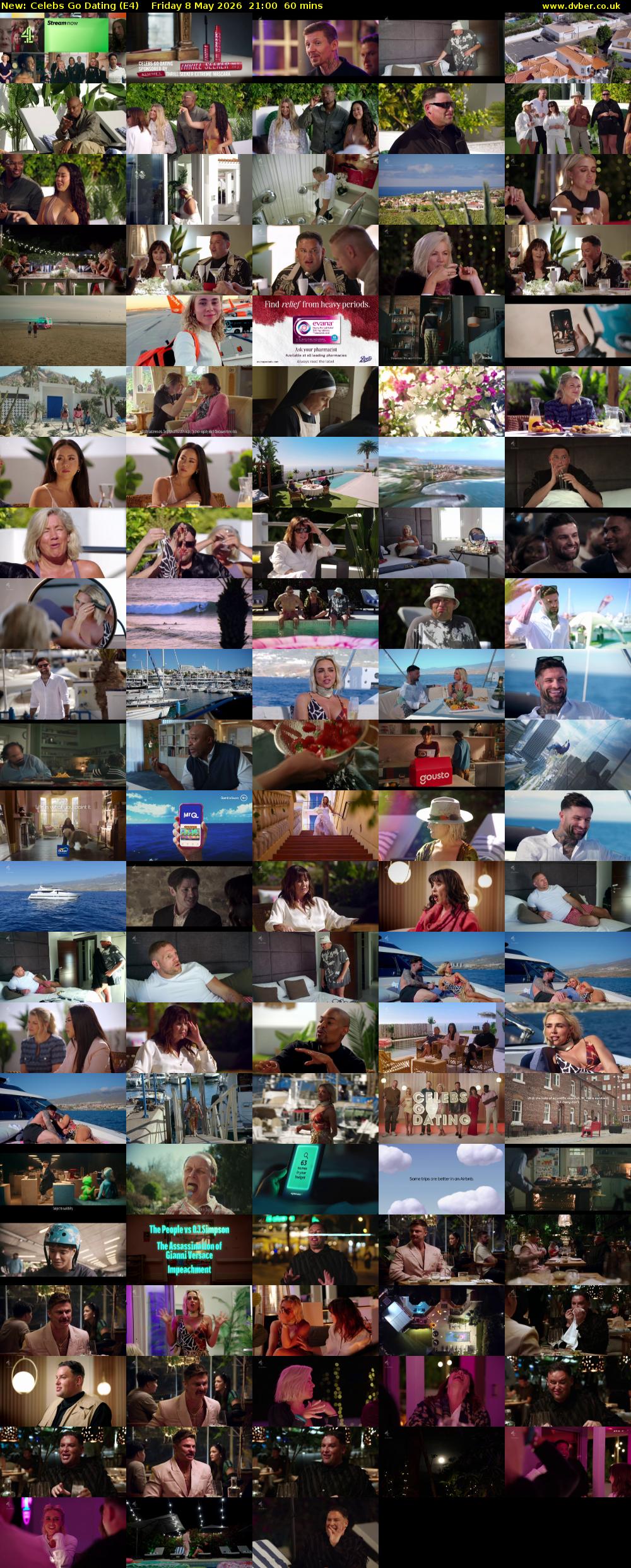 Celebs Go Dating (E4) Friday 8 May 2026 21:00 - 22:00