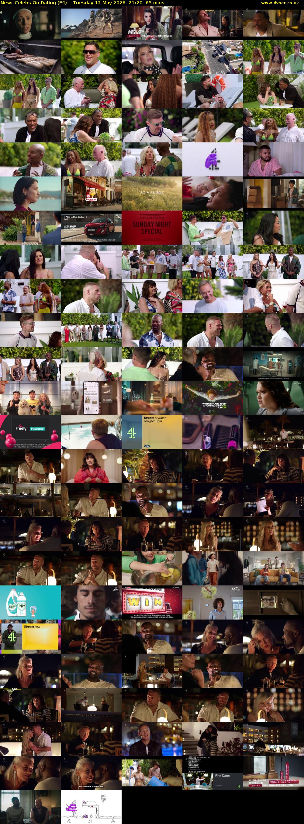 Celebs Go Dating (E4) Tuesday 12 May 2026 21:20 - 22:25