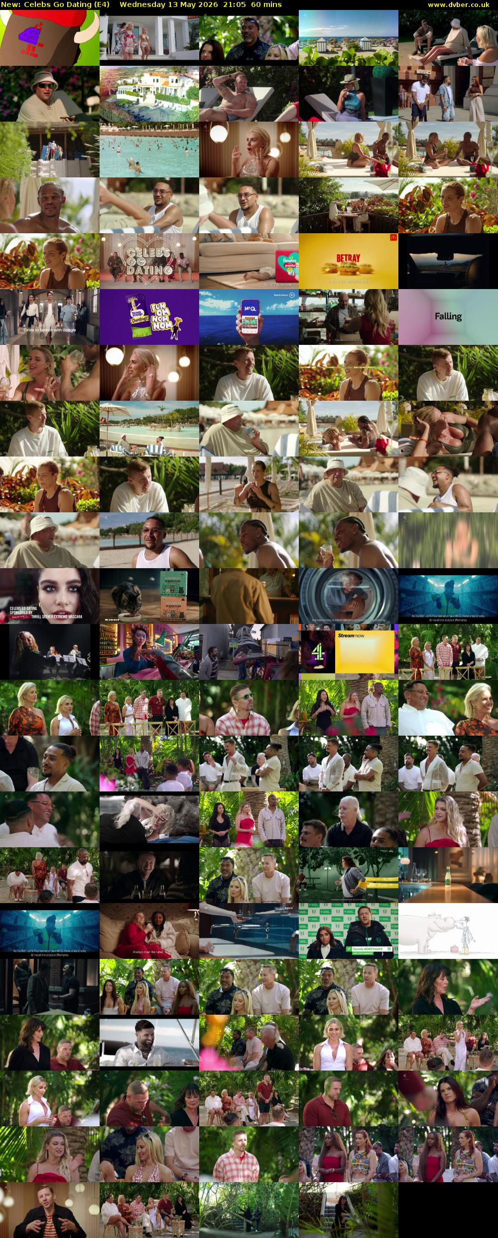 Celebs Go Dating (E4) Wednesday 13 May 2026 21:05 - 22:05