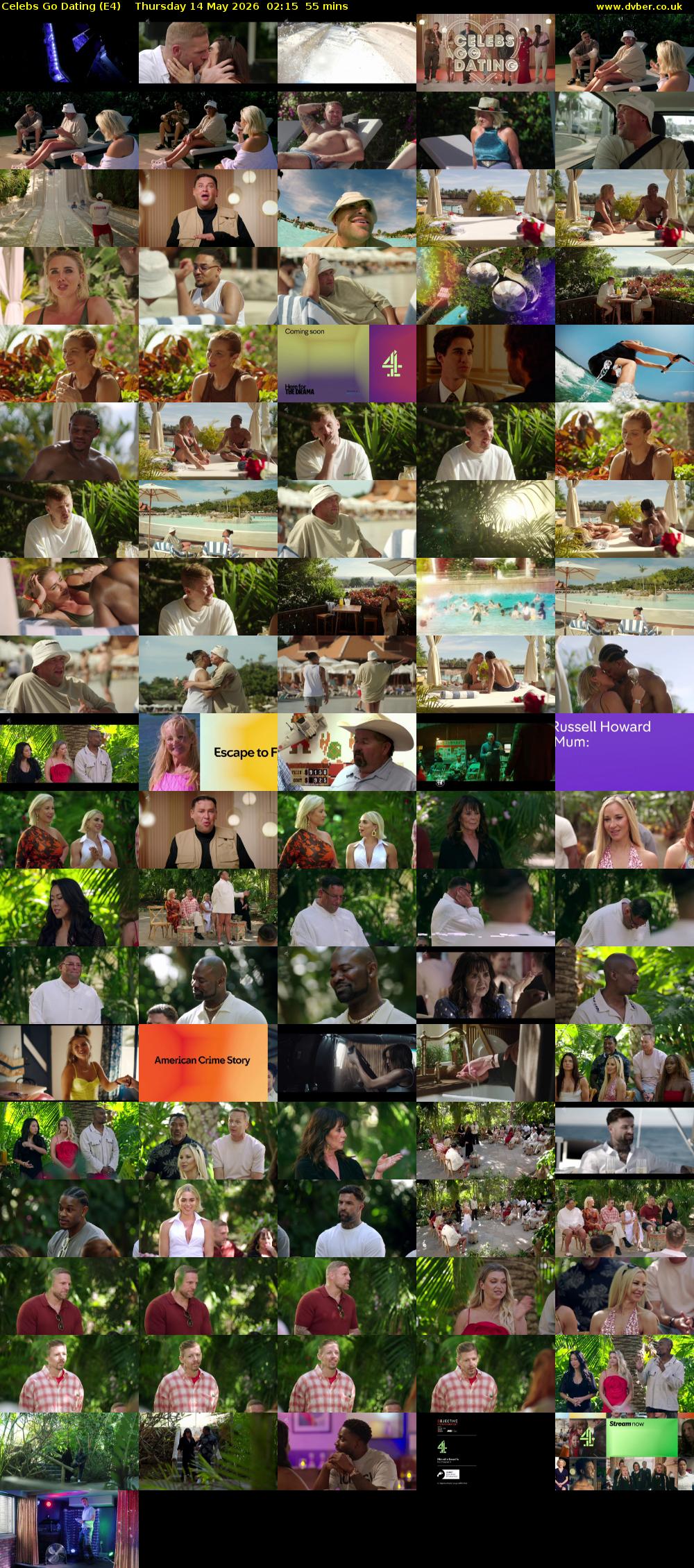 Celebs Go Dating (E4) Thursday 14 May 2026 02:15 - 03:10