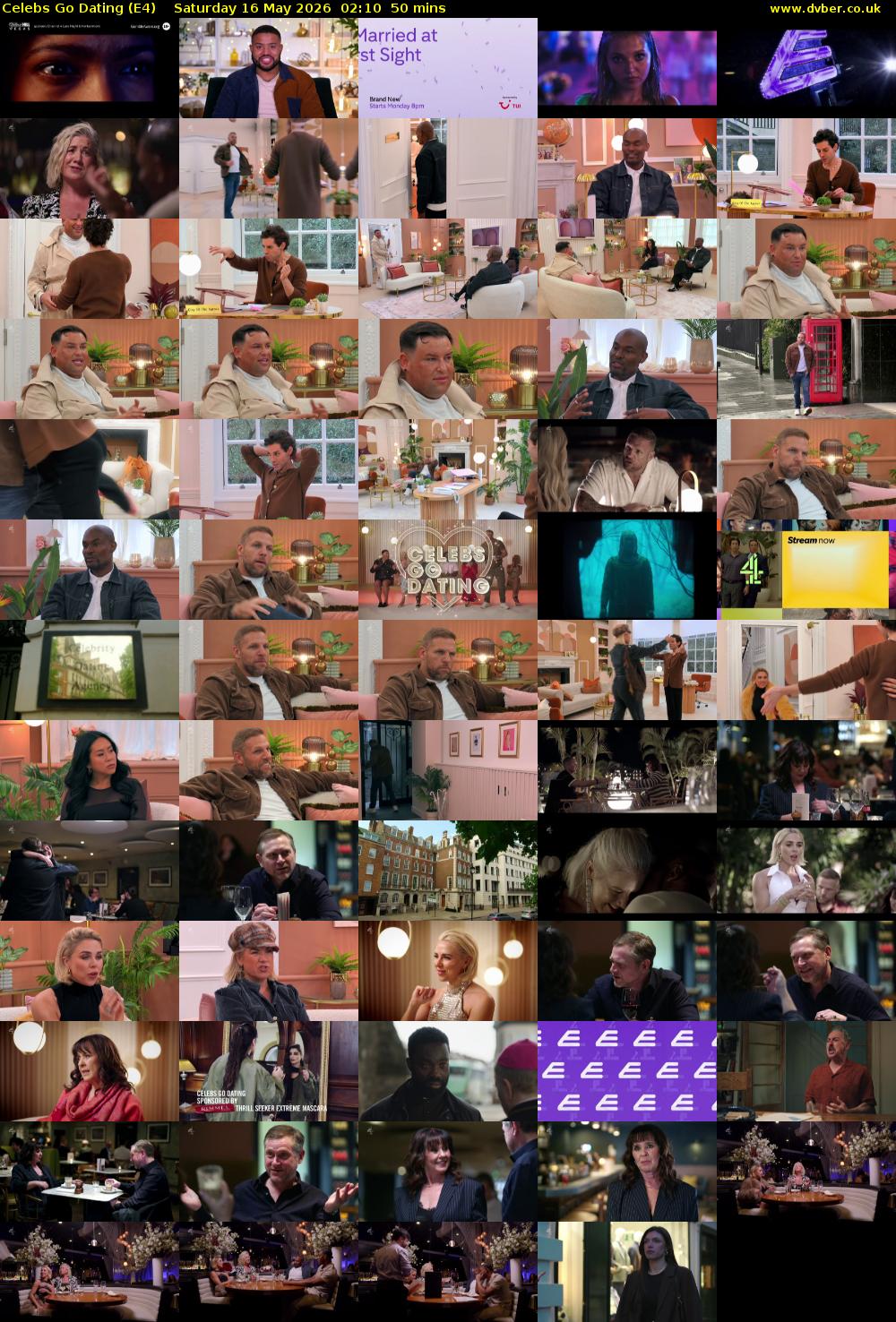 Celebs Go Dating (E4) Saturday 16 May 2026 02:10 - 03:00