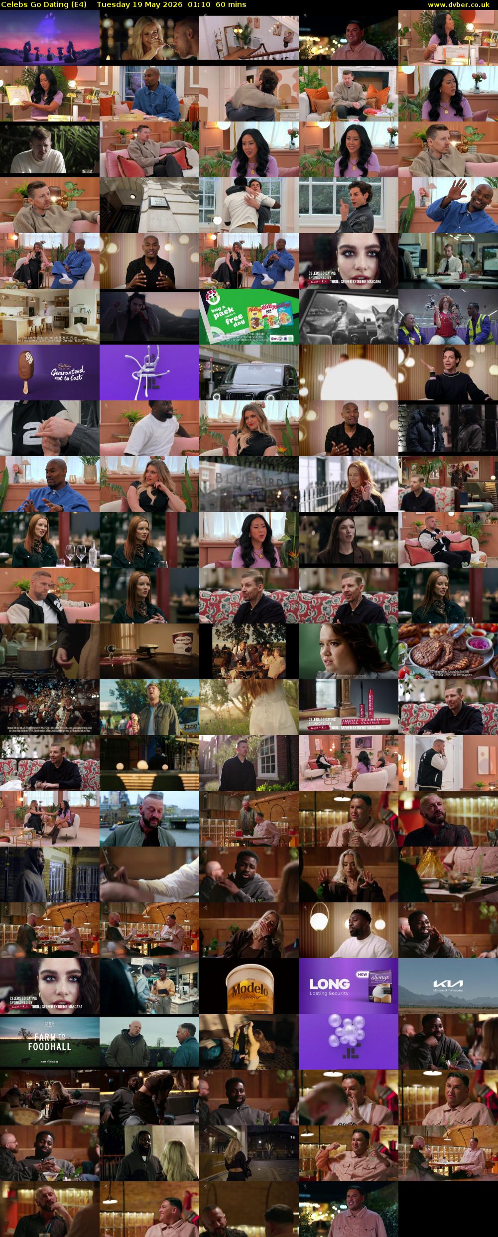 Celebs Go Dating (E4) Tuesday 19 May 2026 01:10 - 02:10
