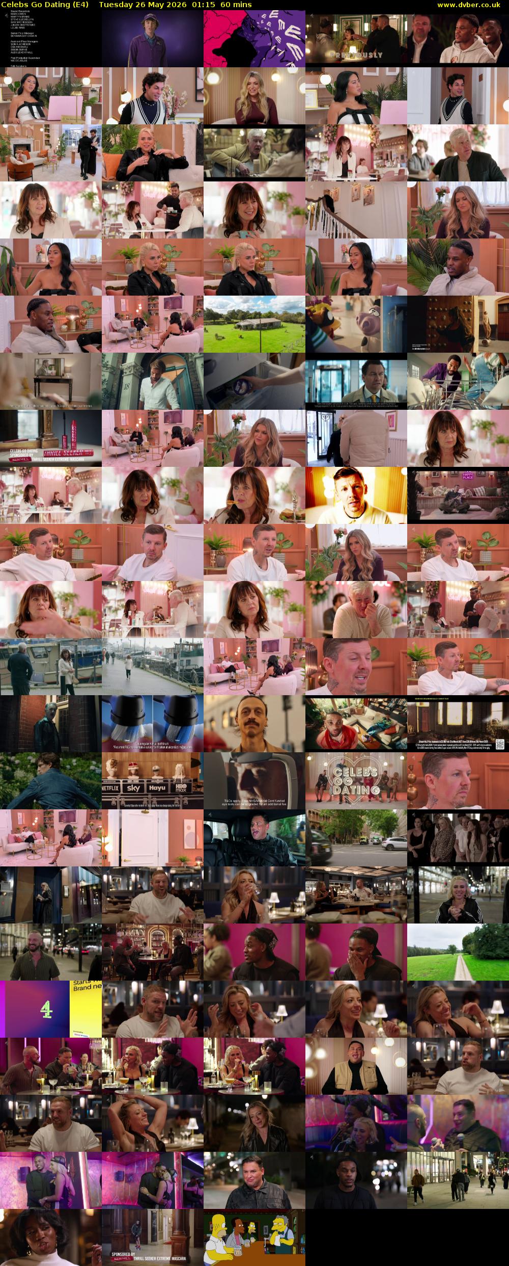 Celebs Go Dating (E4) Tuesday 26 May 2026 01:15 - 02:15