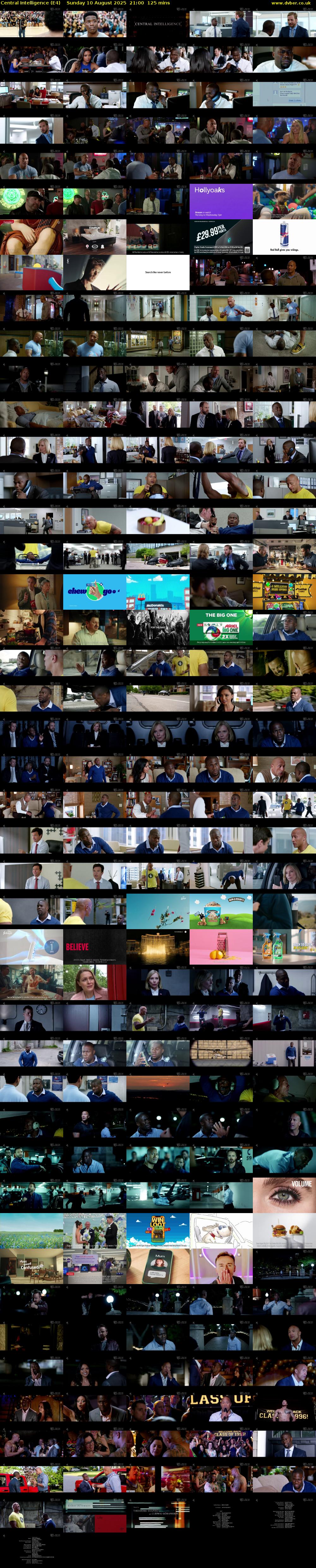 Central Intelligence (E4) Sunday 10 August 2025 21:00 - 23:05