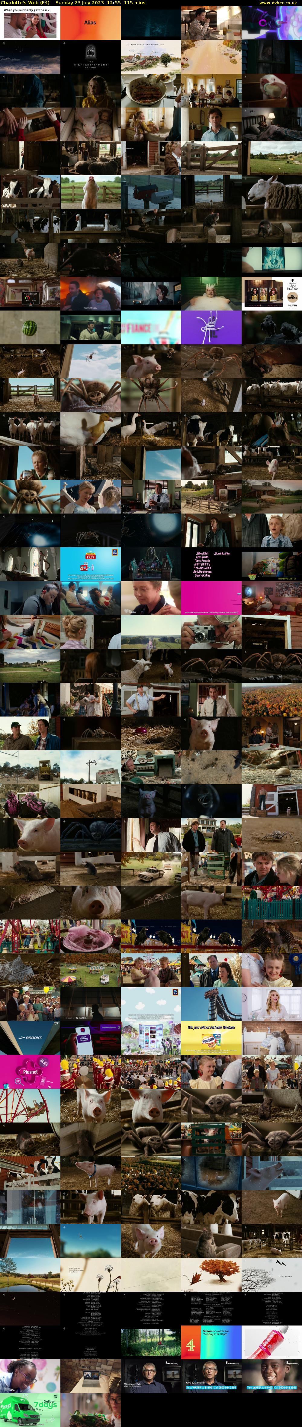 Charlotte's Web (E4) Sunday 23 July 2023 12:55 - 14:50