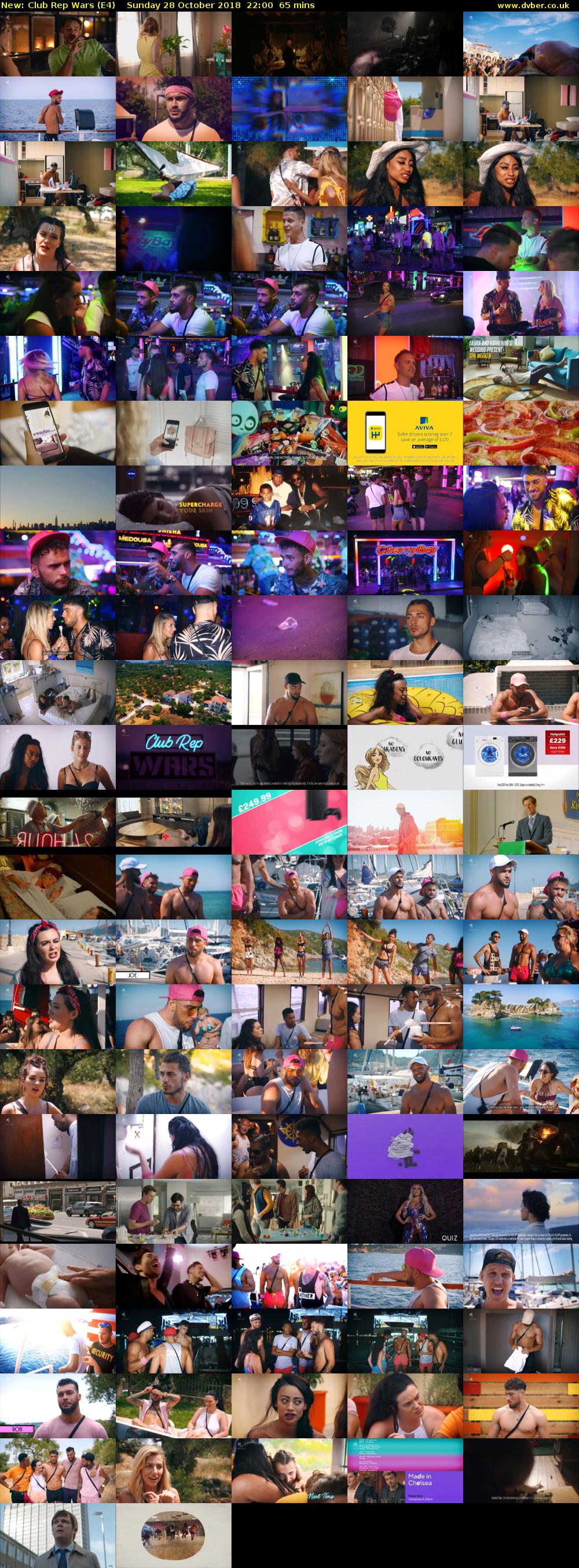 Club Rep Wars (E4) Sunday 28 October 2018 22:00 - 23:05
