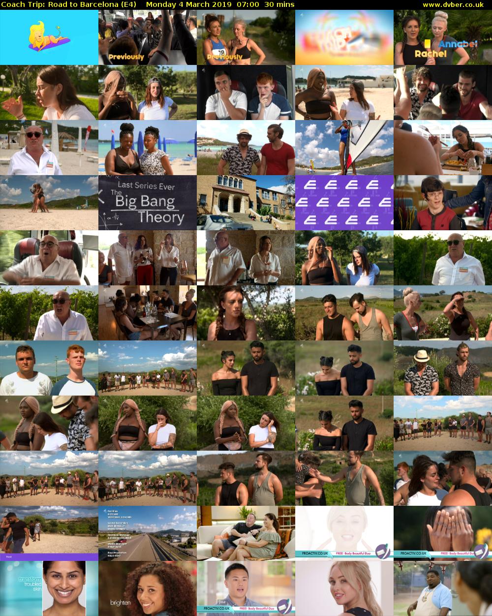 Coach Trip: Road to Barcelona (E4) Monday 4 March 2019 07:00 - 07:30