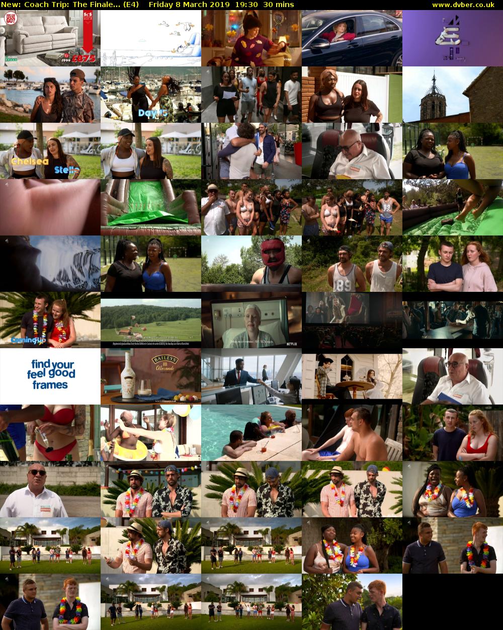 Coach Trip: The Finale... (E4) Friday 8 March 2019 19:30 - 20:00