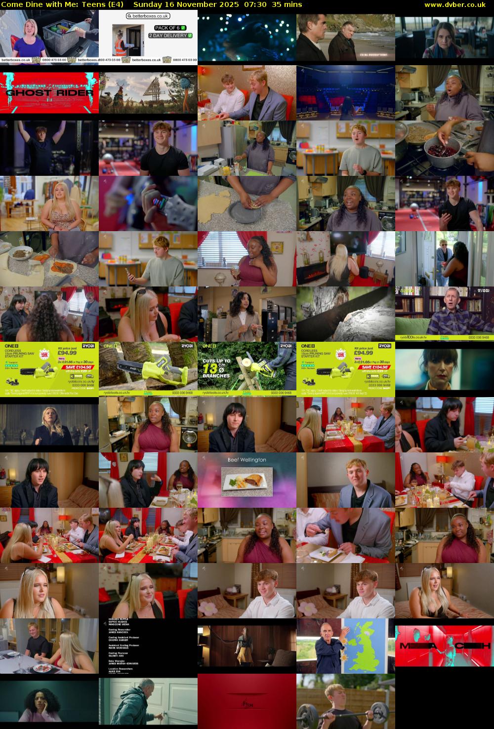 Come Dine with Me: Teens (E4) Sunday 16 November 2025 07:30 - 08:05