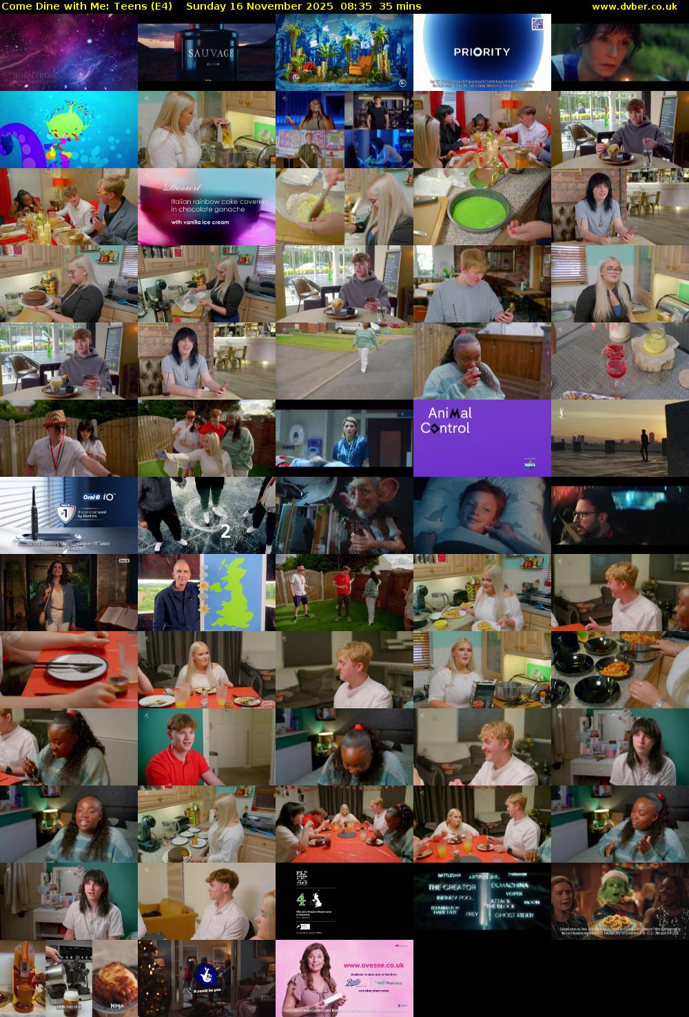 Come Dine with Me: Teens (E4) Sunday 16 November 2025 08:35 - 09:10