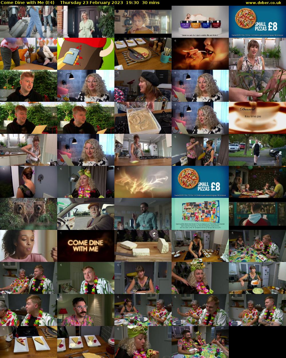 Come Dine with Me (E4) Thursday 23 February 2023 19:30 - 20:00