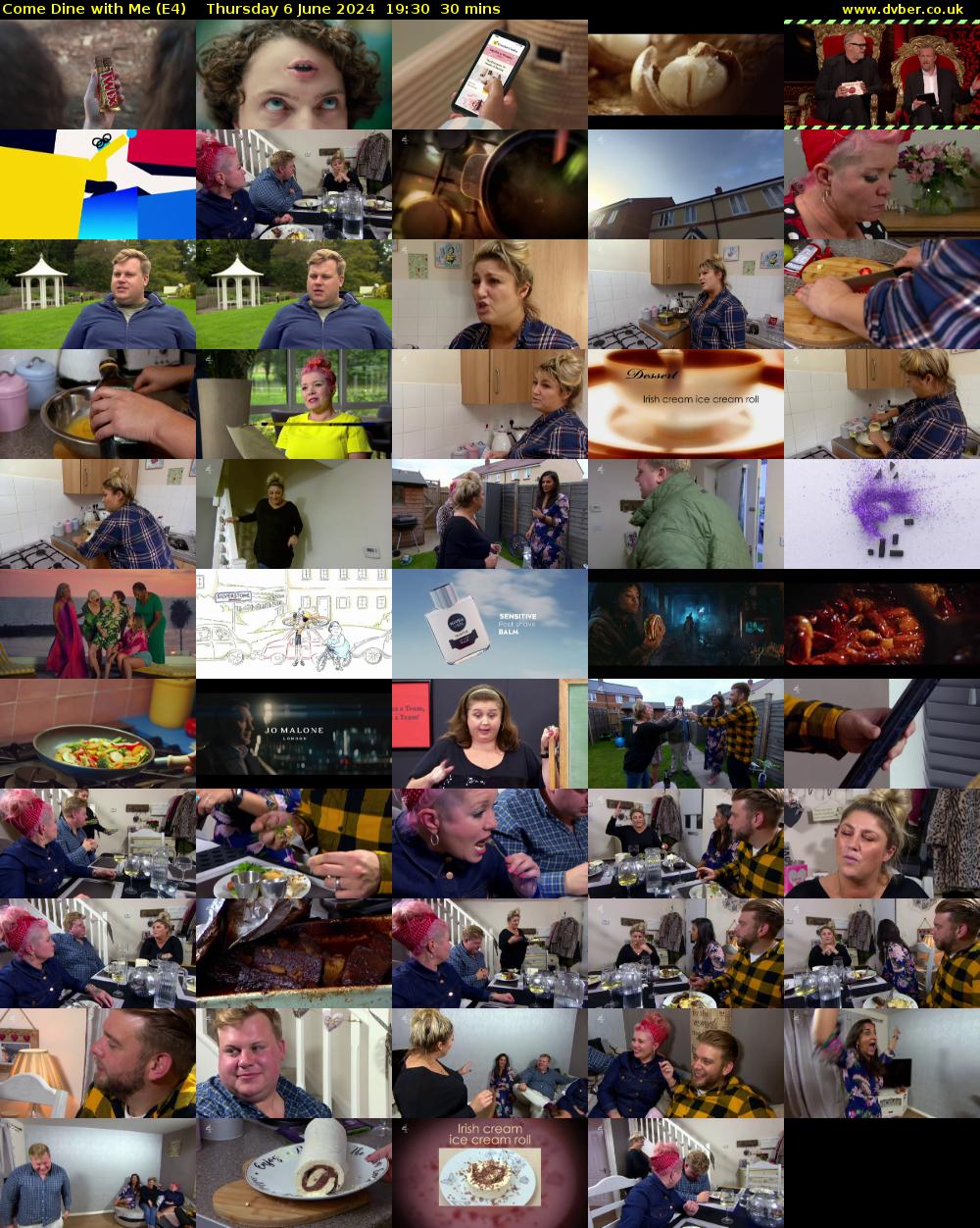 Come Dine with Me (E4) Thursday 6 June 2024 19:30 - 20:00