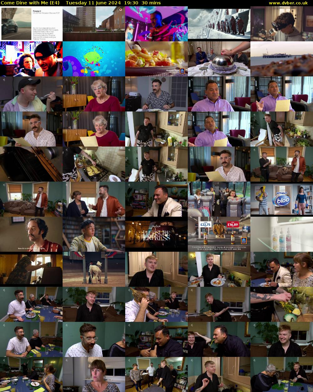 Come Dine with Me (E4) Tuesday 11 June 2024 19:30 - 20:00
