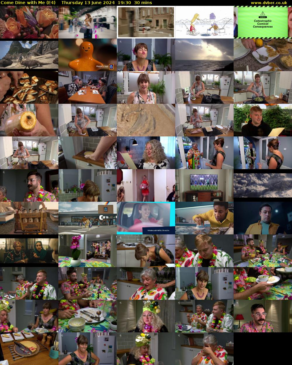 Come Dine with Me (E4) Thursday 13 June 2024 19:30 - 20:00