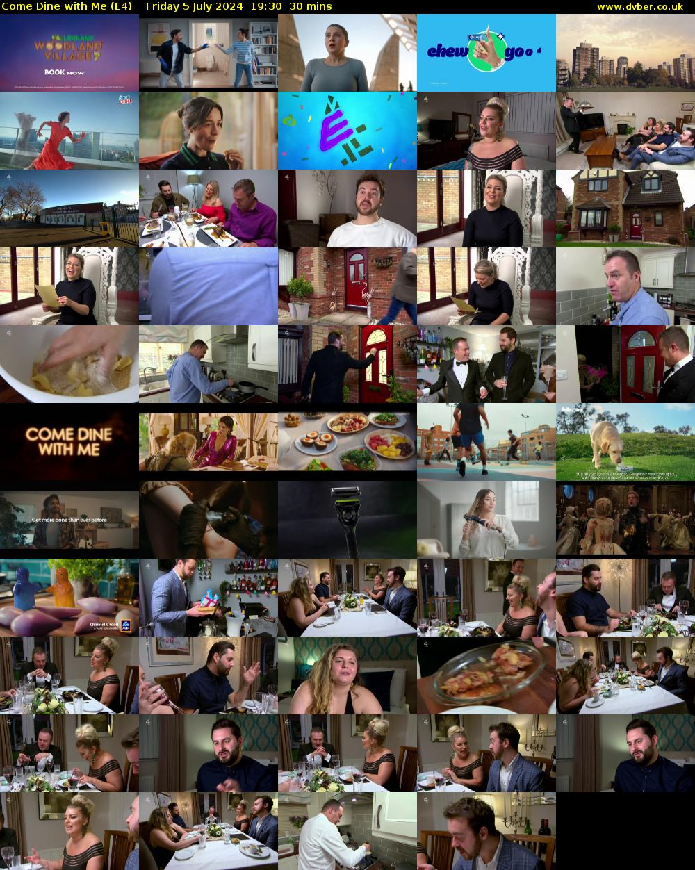 Come Dine with Me (E4) Friday 5 July 2024 19:30 - 20:00