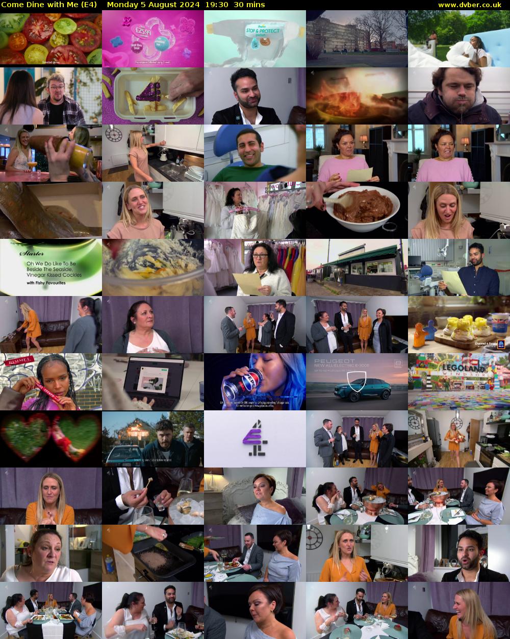 Come Dine with Me (E4) Monday 5 August 2024 19:30 - 20:00
