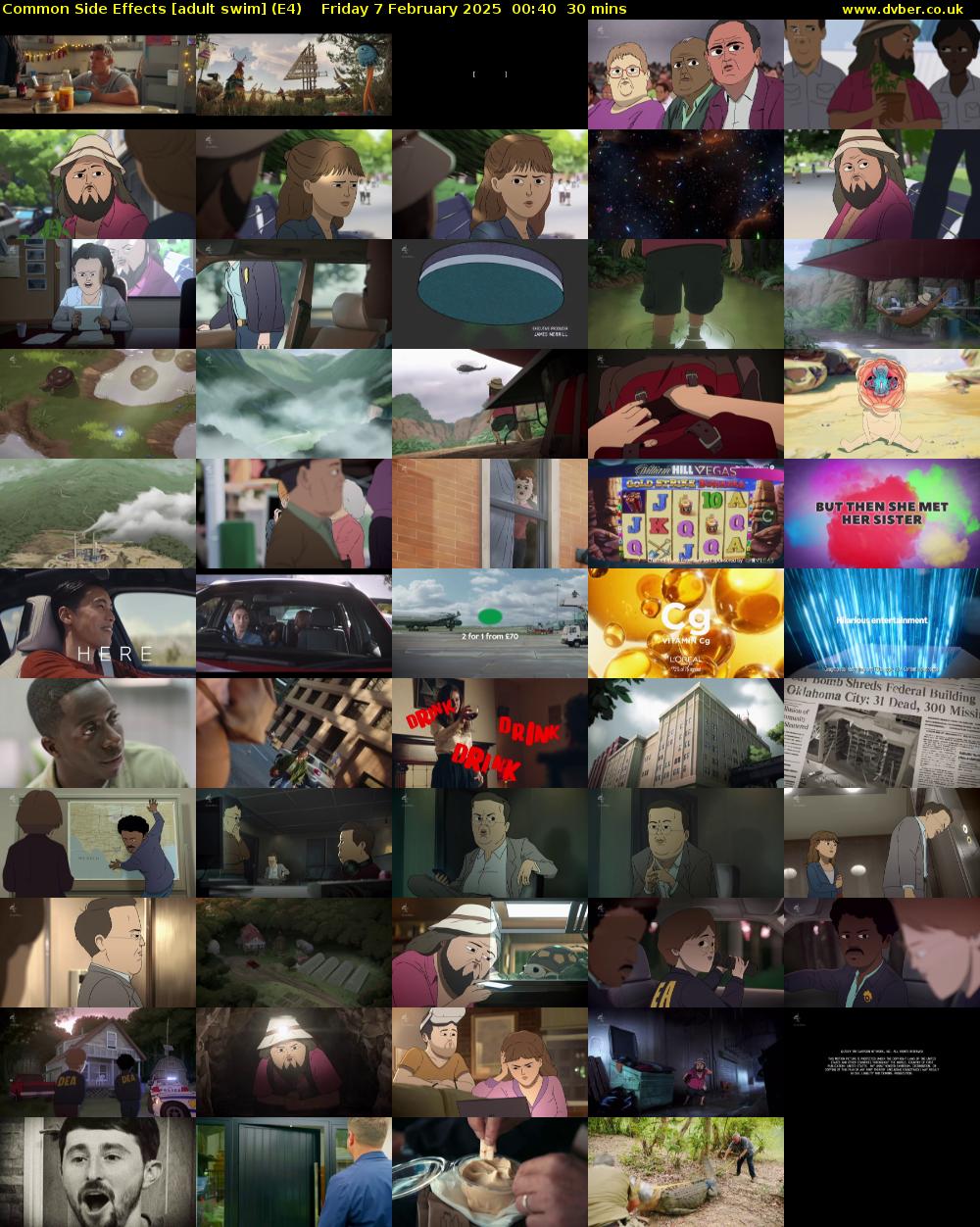 Common Side Effects [adult swim] (E4) Friday 7 February 2025 00:40 - 01:10