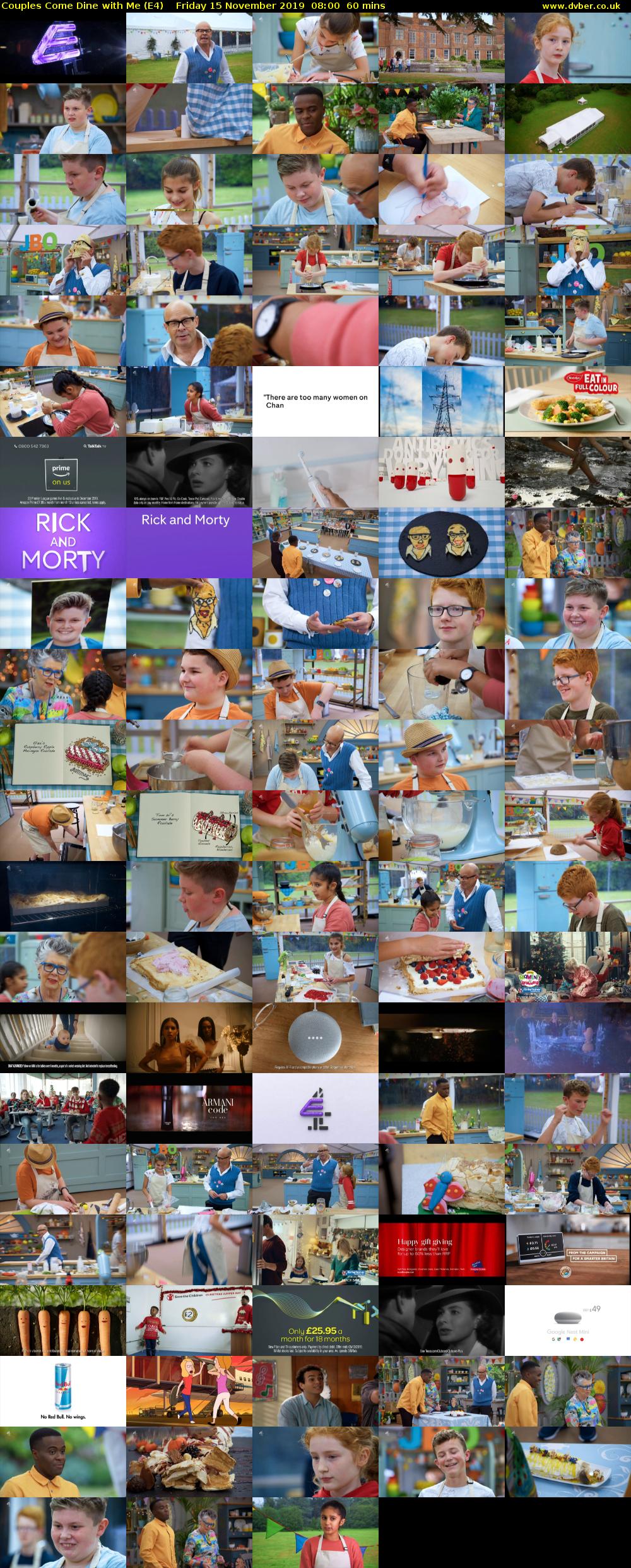 Couples Come Dine with Me (E4) Friday 15 November 2019 08:00 - 09:00