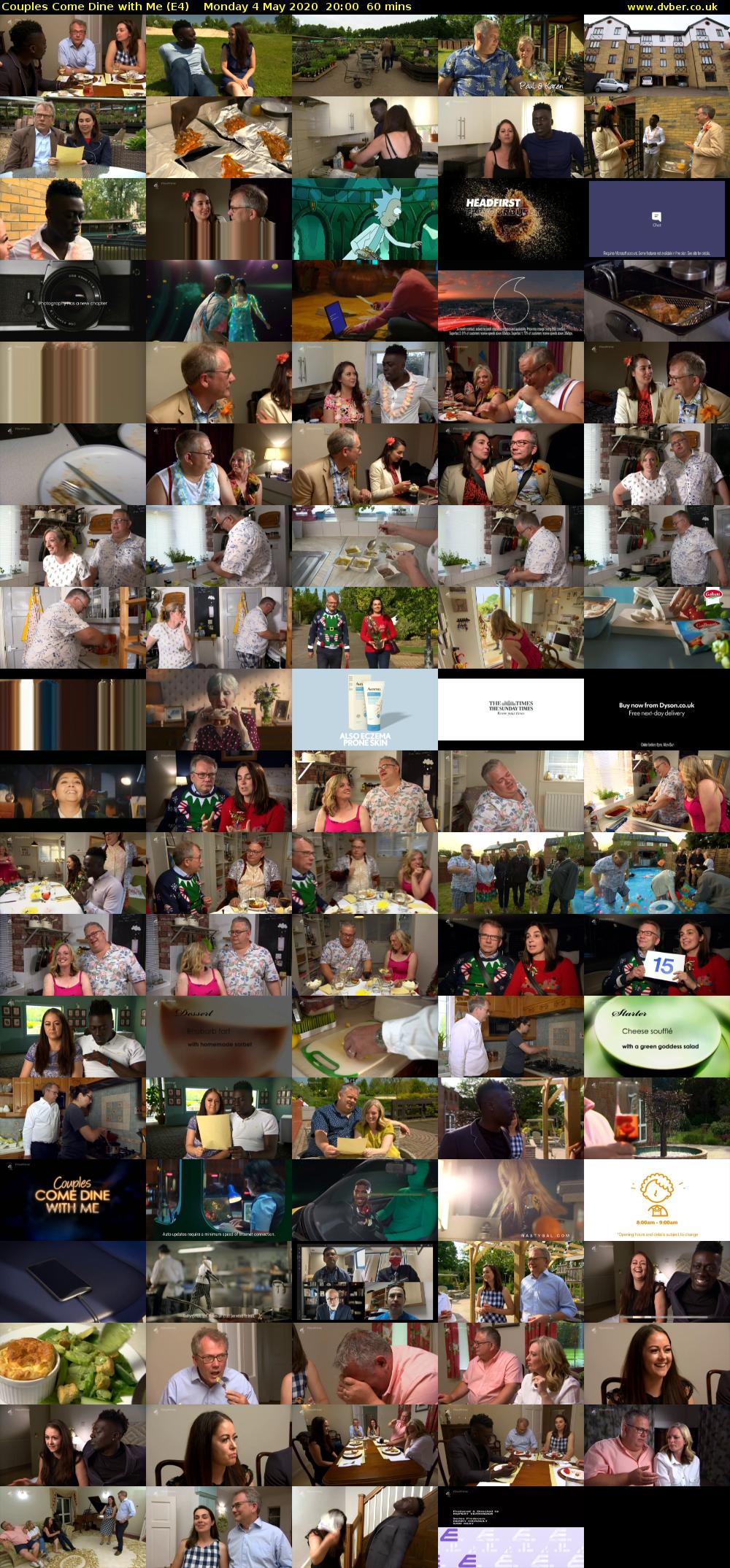 Couples Come Dine with Me (E4) Monday 4 May 2020 20:00 - 21:00