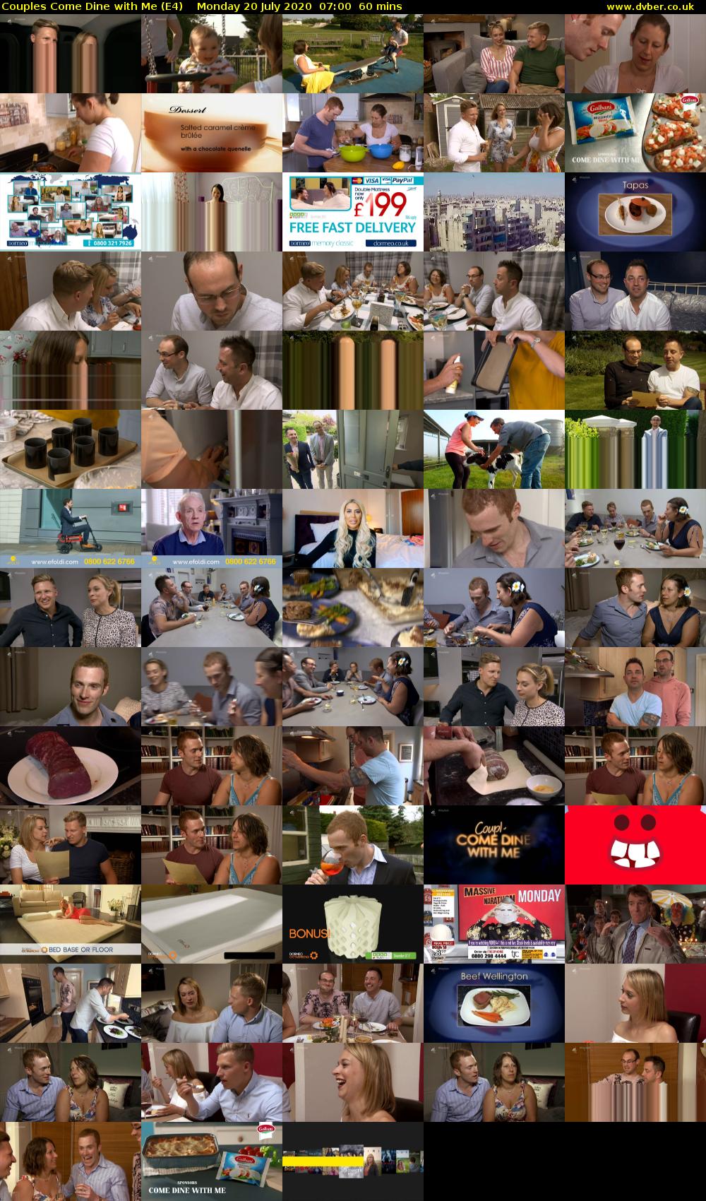 Couples Come Dine with Me (E4) Monday 20 July 2020 07:00 - 08:00