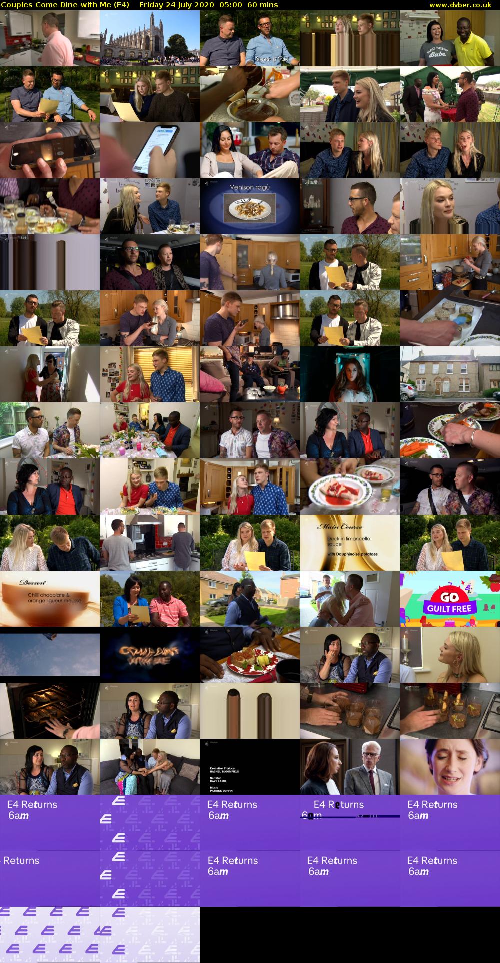 Couples Come Dine with Me (E4) Friday 24 July 2020 05:00 - 06:00