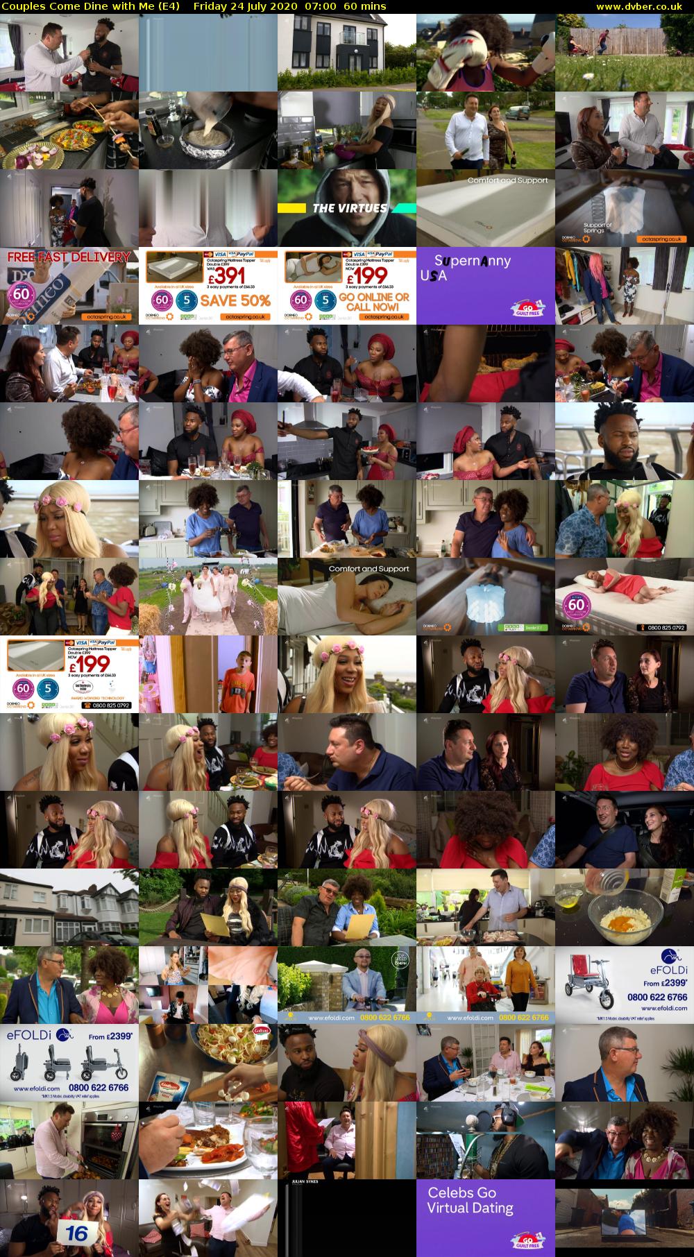 Couples Come Dine with Me (E4) Friday 24 July 2020 07:00 - 08:00