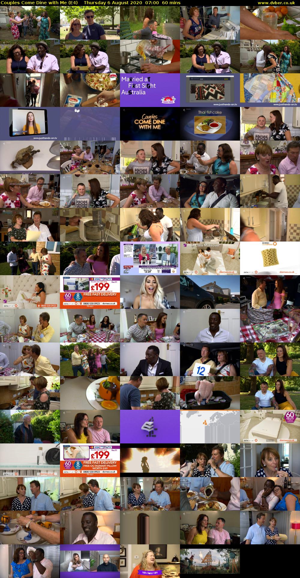 Couples Come Dine with Me (E4) Thursday 6 August 2020 07:00 - 08:00