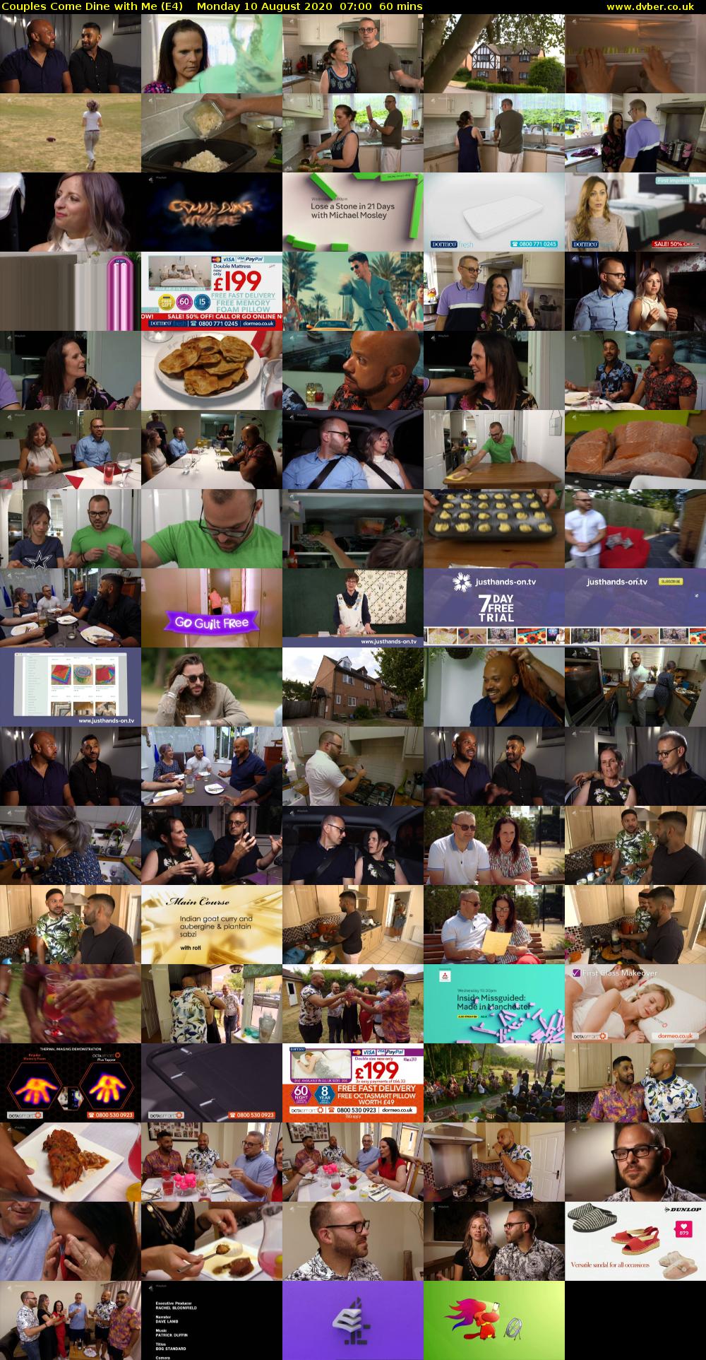Couples Come Dine with Me (E4) Monday 10 August 2020 07:00 - 08:00