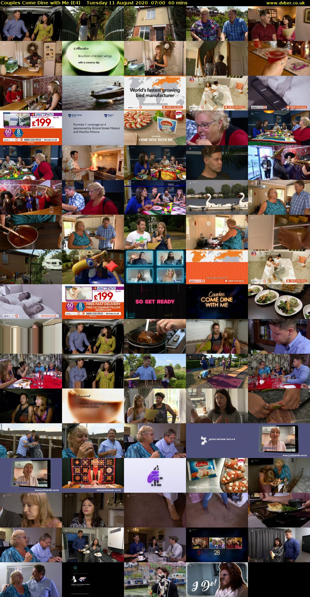 Couples Come Dine with Me (E4) Tuesday 11 August 2020 07:00 - 08:00