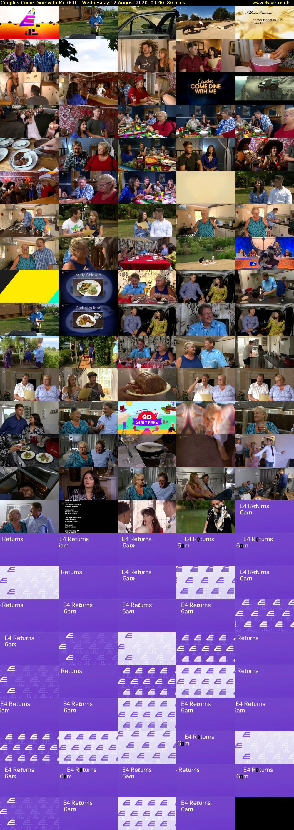 Couples Come Dine with Me (E4) Wednesday 12 August 2020 04:40 - 06:00