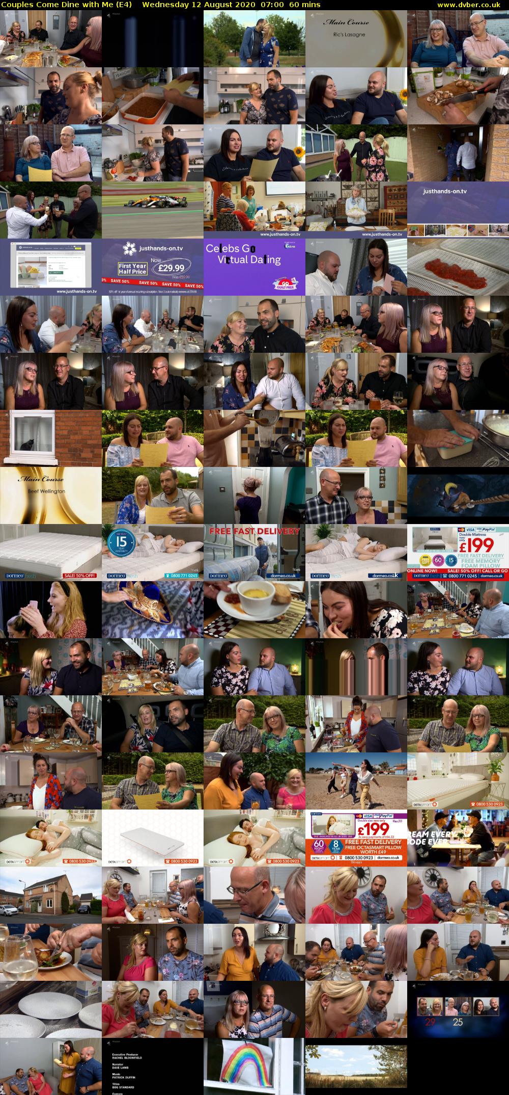 Couples Come Dine with Me (E4) Wednesday 12 August 2020 07:00 - 08:00