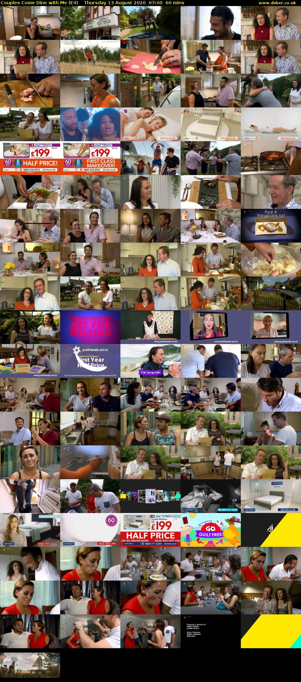 Couples Come Dine with Me (E4) Thursday 13 August 2020 07:00 - 08:00