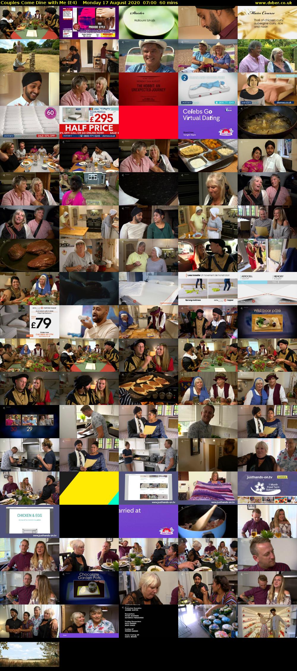 Couples Come Dine with Me (E4) Monday 17 August 2020 07:00 - 08:00