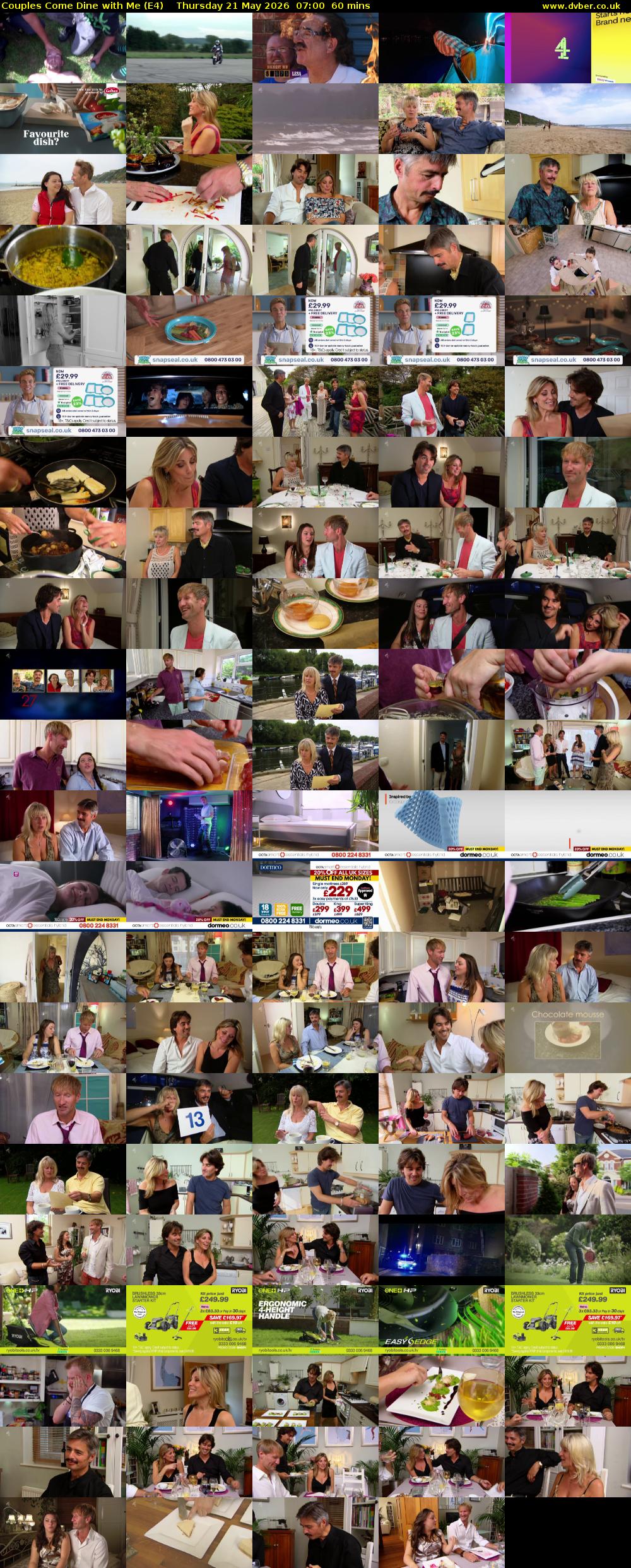 Couples Come Dine with Me (E4) Thursday 21 May 2026 07:00 - 08:00