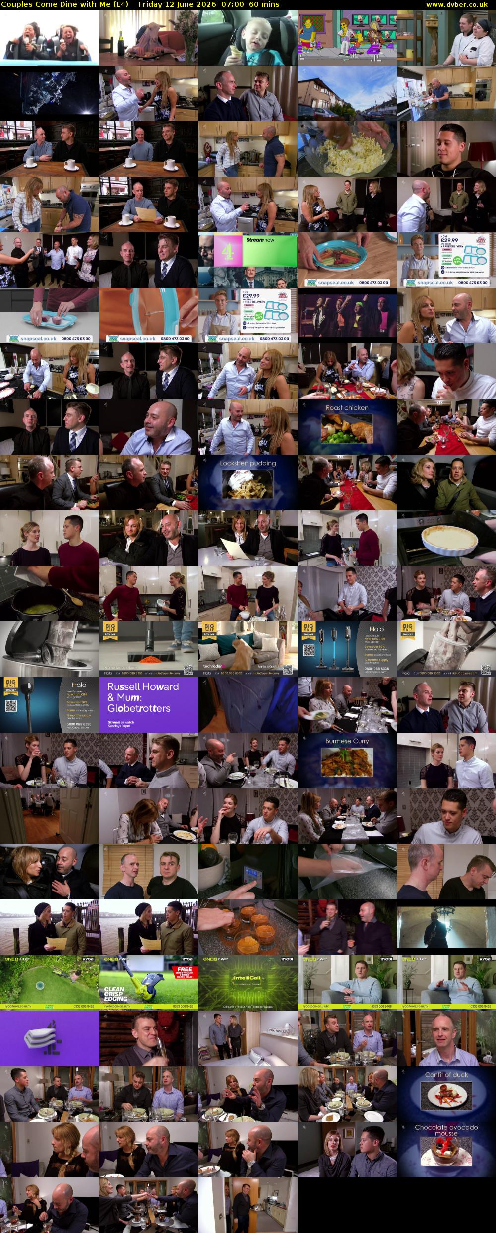 Couples Come Dine with Me (E4) Friday 12 June 2026 07:00 - 08:00