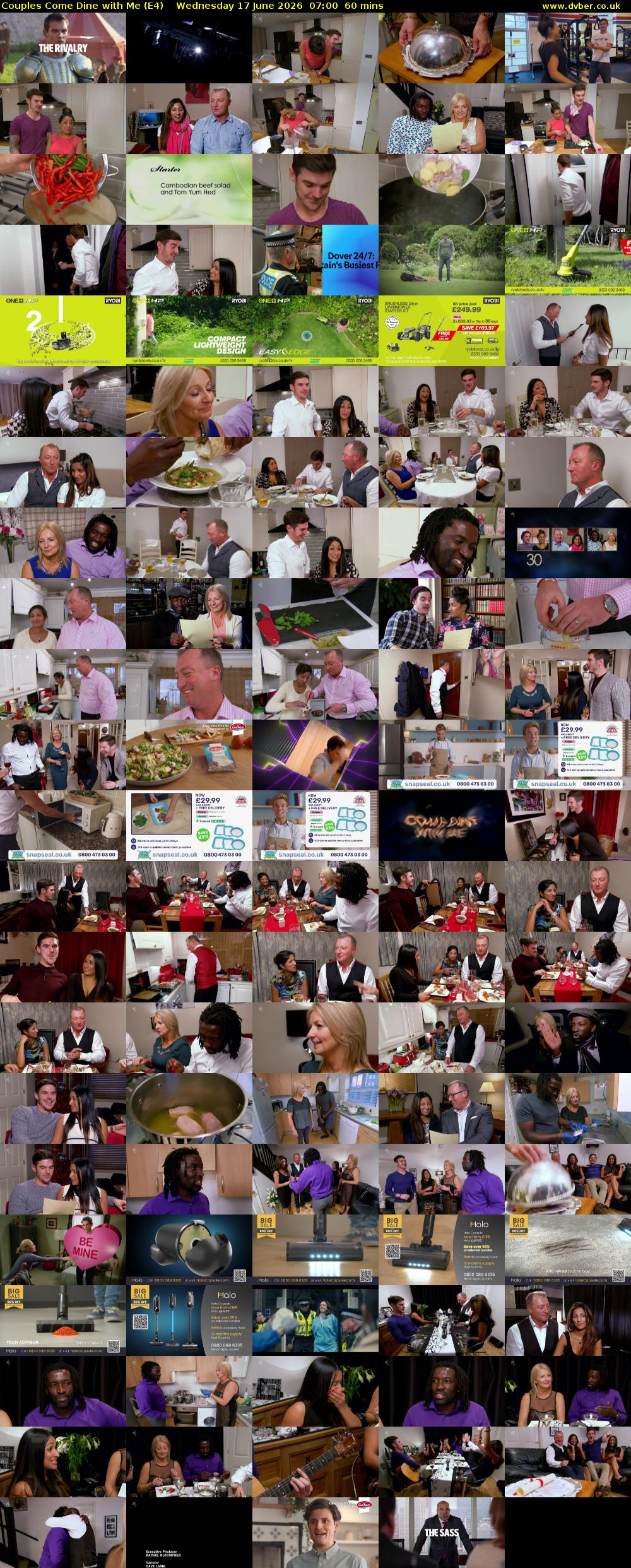 Couples Come Dine with Me (E4) Wednesday 17 June 2026 07:00 - 08:00